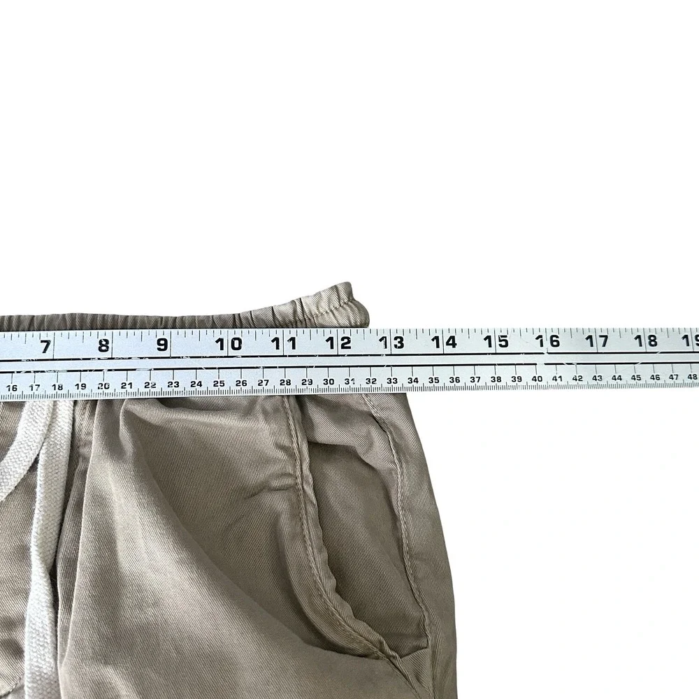Marine Layer Mens Saturday Beach Pants Tan Cotton Lyocell Stretch Small 14442